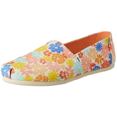 Imagen de TOMS ALPARGATA PRINT, Mocasines Planos Mujer, Beige (Flores silvestres Beis), 37 EU