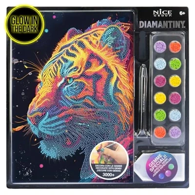 Imagen de DIAMANTINY Tigre Pintura por números, multicolor, 21 x 29,7 0,3 cm, 96026