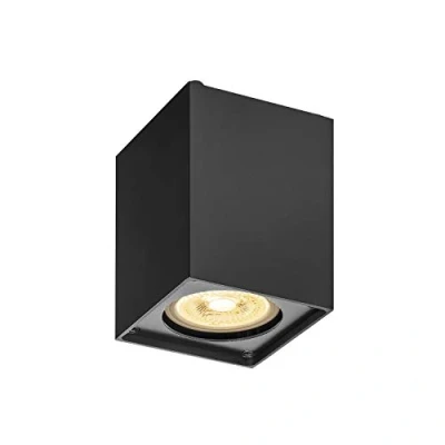 Imagen de SLV luminaria de superficie techo ALTRA DICE CL/Foco, luz inundación, proyector techo, superficie, iluminación interior / GU10 35 W negro