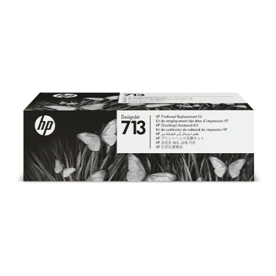 Imagen de HP 713 3ED58A, Kit de Remplazo del Cabezal Impresión Original DesignJet, para Impresoras Gran Formato DesignJet Series T200, T600 y Studio, Compatible con los Cartuchos Originales 712