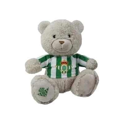 Imagen de CyP Brands Betis, Peluche, Osito, Muñeco, Camiseta Real Color Marrón, Producto Oficial