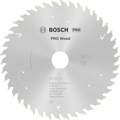 Imagen de Bosch Professional Disco de sierra circular Standard for Wood (madera, 140 x 20 1,5 mm, 42 dientes, accesorio sin cable)