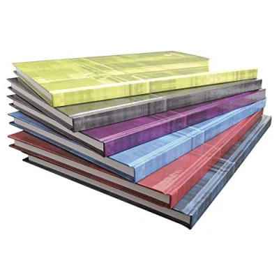 Imagen de Clairefontaine Ref 9041C Cuadernos de tapa dura (96 hojas) Tamaño A4, Séyès Ruling, papel vitela cepillado 90 g/m², Cubierta tarjeta laminada color aleatorio