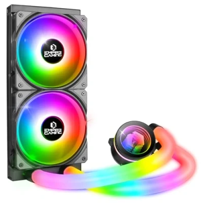 Imagen de EMPIRE GAMING Guardian P W240 Watercooling AIO PC Gamer Refrigeración líquida de CPU ARGB 3 pines 5 V 2 x 120 mm Intel LGA 1700/1200/115X/1366/2066/2011, AMD AM5/AM4 Negro