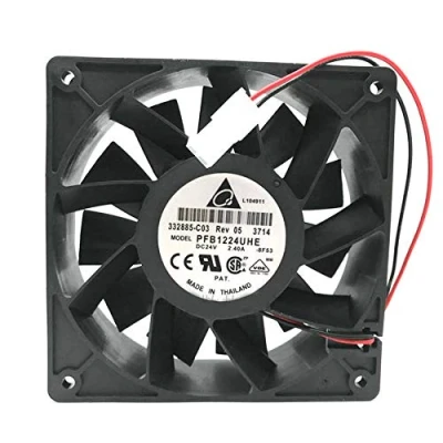 Imagen de cooling fan Delta PFB1224UHE,Server Cooler PFB1224UHE DC 24V 2.40A, violence inverter for 120x120x38mm 2 Lines
