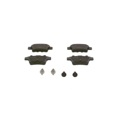 Imagen de BOSCH 0 986 494 199 Juego de pastillas freno Low Metallic Chapa antichirridos, con tornillos accesorios CITROËN: C4 Picasso 1 norauto, oscaro,