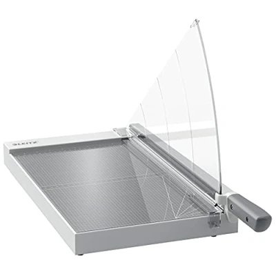 Imagen de Leitz Precisión Guillotina de Papel A3 para Oficina, Corta 15 Hojas, Longitud Corte 457mm, Cuchilla Acero, Base Cristal Resistente, Sistema Protección y Guía Corte, 90220000