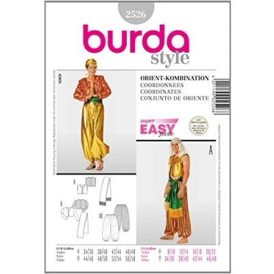 Imagen de Patrón Burda 2526 Carnaval Disfraces orientales