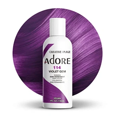 Imagen de Adore Shining Tinte semipermanente, número 114 gema violeta.
