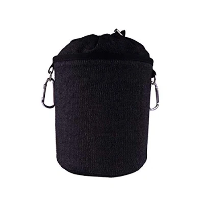 Imagen de Trendfinding Bolsa para pinzas de ropa portátil tela vaquera con dos mosquetones resistentes, cierre cordón y tope metal colgar almacenar 150
