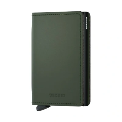 Imagen de Secrid Slimwallet Matte Green Black Grabado gratuito