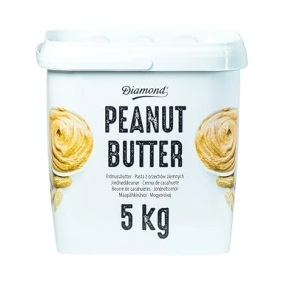 Imagen de DIAMOND crema de cacahuete, cacahuete 90% cacahuetes tostados, cremosa, en tarro, vegana y sin gluten 1 x 5 kg