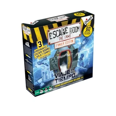 Imagen de Diset Escape Room Family Viaje en el tiempo, Juego de mesa familiar recomendado a partir 10 años.