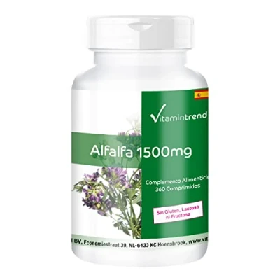 Imagen de Alfalfa 1500mg Verde de en comprimidos 360 Extracto natural Vitamintrend®