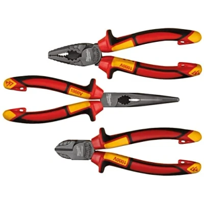 Imagen de Milwaukee Accesorios Juego de 3 Alicates Vde Corte Universal y Punta Larga 4932464575