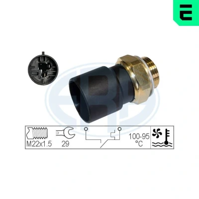 Imagen de ERA 330301 Interruptor de temperatura, ventilador del radiador M22 x 1,5 OPEL: Calibra A, Vectra A Sedán