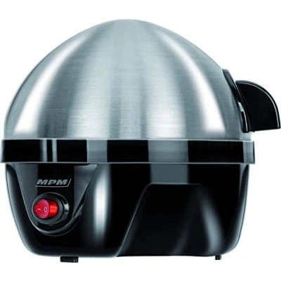 Imagen de MPM MGJ 01M Cuece Huevos Eléctrico para 7 de Acero Inoxidable, Ajuste Cocción, Protección por Sobre Calentamiento, 350W, Libre BPA