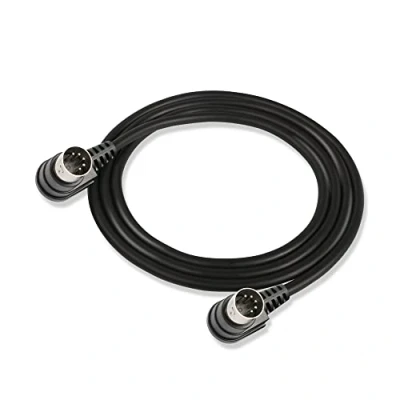 Imagen de GINTOOYUN cable MIDI DIN de ángulo recto 5 pines 90 grados macho a audio para mezclador música,etc. (1,5 m)