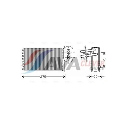 Imagen de Radiador de calefacción AVA QUALITY COOLING VN6296