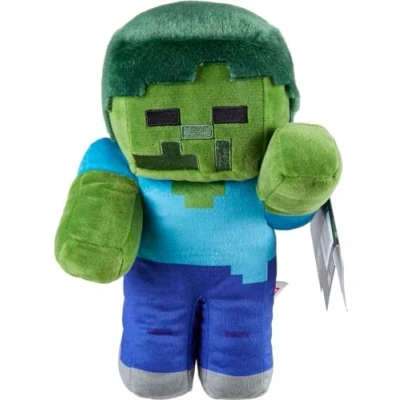Imagen de Mattel Minecraft Basic Plush Character Soft Dolls Juguete, Multicolor (HPB05)