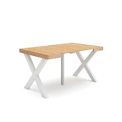 Imagen de Skraut Home Mesa Consola Extensible Comedor Plegable 140 para 6 comensales Patas Madera Maciza Estilo Moderno Roble
