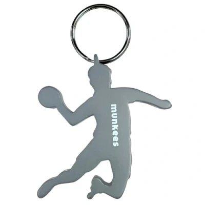Imagen de munkees Llavero de balonmano I colgante abrebotellas integrado, 1 x Plata, Talla única