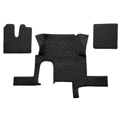 Imagen de F CORE FL29 BLACK Juego de alfombrillas suelo Ecopiel delante 3 negro MAN: TGX