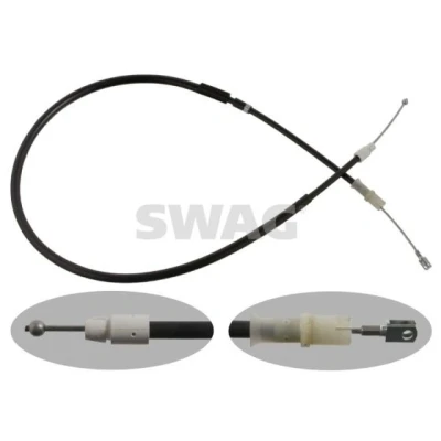 Imagen de SWAG 10 93 7272 Cable de Freno Mano Atrás izquierda, derecha 1666 MERCEDES BENZ: Sprinter 3.5 T Furgón