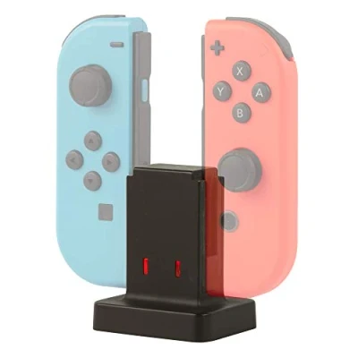 Imagen de Konix Mythics Soporte base de carga rápida para mandos Joy Con Nintendo Switch, Switch Lite y OLED Cable 50 cm Negro