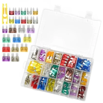 Imagen de Xpieoyrm 300 piezas varios Fusibles automotrices Incluir 150 Mini Coche,150 Estandar Coche y Clip,Fusibles de Repuesto para Automóvil Camión 2A 3A 5A 7.5A 10A 15A 20A 25A 30A 35A 40A