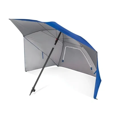 Imagen de Sport Brella Toldo de Sombra en ángulo Ultra SPF 50+ para líneas óptimas visión Eventos Deportivos, 8 pies, Azul
