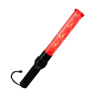 Imagen de Linterna De Señales Trafico, 41cm LED Señal Tráfico Varita, 2 Modos Policial Varita Luz Roja Lightstick Con Modo Flash Para Dirigir El