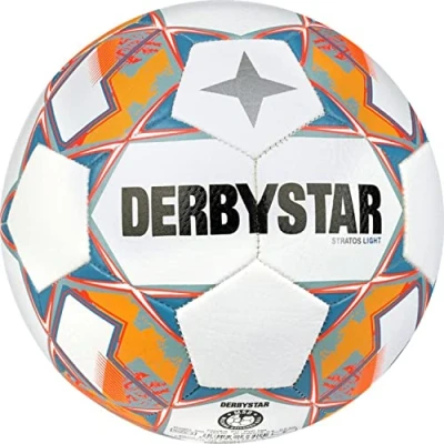 Imagen de Derbystar Stratos Light v23 Balón de fútbol Unisex para jóvenes, Color Blanco y Verde, 4