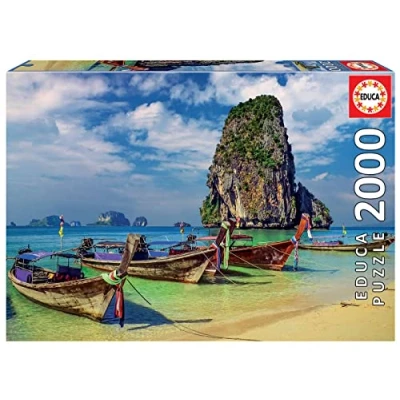 Imagen de Educa Krabi Thailand 2000 Puzle para niños, Talla: One Size, Multi coloured