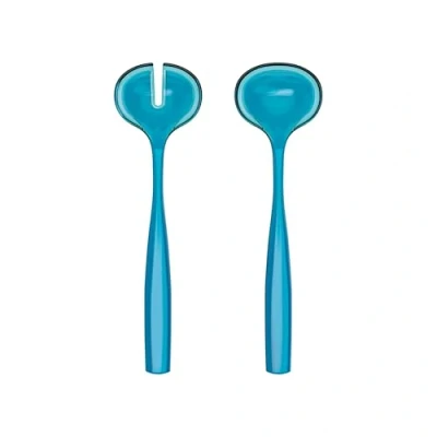 Imagen de Guzzini Cubiertos para ensalada de plástico bio basado, azul, Dolcevita