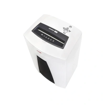 Imagen de HSM SECURIO C18 Particle cut shredding 55dB Blanco Triturador de papel (Particle shredding, 23 cm, 25 L, 351 hojas, 55 dB, Botones)