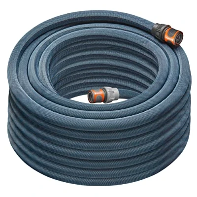 Imagen de Gardena Liano Xtreme 3/4 pulgadas, set 25m: manguera de jardín ultra robusta tejido, para grifos agua interiores, interna PVC, ligera, resistente a la climatología (18482 20)