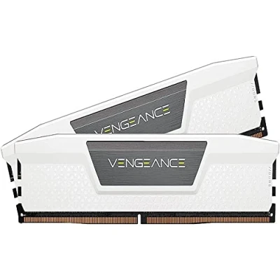 Imagen de Corsair VENGEANCE DDR5 64 GB (2x32 GB) 5200Mhz C40 Memoria per Desktop (Regulación de Voltaje a Bordo, perfiles XMP 3.0 Personalizados, Factor Forma Compacto, Optimizadas para Intel) Blanco