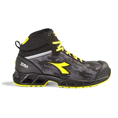 Imagen de DIADORA Shark Stable Impact Mid S3 SRC ESD, Botas Unisex Adulto, Black/Gray, 42 EU