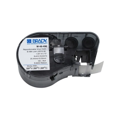 Imagen de Brady M 48 498 Etiquetas de tela vinilo 25,4 mm x 19,05 (original)