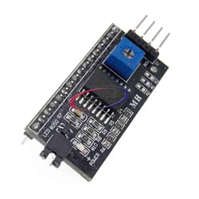 Imagen de Reland Sun 5 unids LCD1602 Adaptador Tarjeta módulo TWI SPI Interfaz Serie DC 5V con Arduino 1602 2004 Pantalla LCD