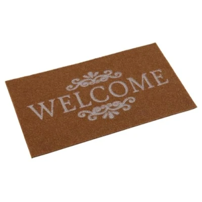 Imagen de Versa Felpudo Welcome de Estilo Contemporáneo, Medidas (Al x L An) 2 40 70 cm, Color Marrón