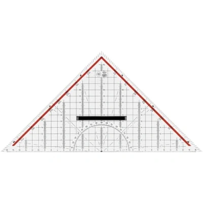 Imagen de M+R 2332 Escuadra geométrica (32 cm), transparente