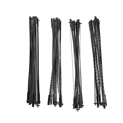 Imagen de XLJP 48 unids/pack 105 mm 4 pulgadas hoja de Sierra calar Pin extremo for Dremel Moto Saw MS20 01 MS51 MS52 MS53 15/18/24 TPI