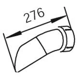 Imagen de DINEX 54654 Tubo de escape 340 posterior 124,5 180 130