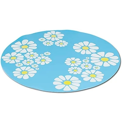 Imagen de Alfombrilla para fuente de agua mascotas, 1,6 l, gatos, perros, otras mascotas (azul)