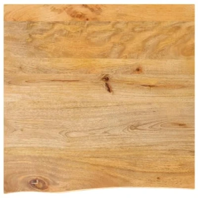 Imagen de vidaXL Tablero de Mesa Borde Natural Madera Maciza Mango 40x40x2,5 cm, Superficie Mesa, Madera, reemplazo