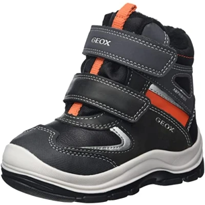 Imagen de Geox B FLANFIL BOY ABX, Barco Ankle para Bebé Niños, BLACK/ORANGE, 20 EU