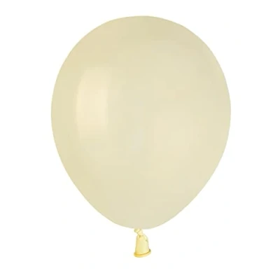 Imagen de Paquete 100 globos en latex natural Premium Quality A50 (Ø 13cm / 5&quot;), blanco marfil
