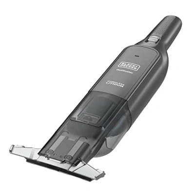 Imagen de Black+Decker HLVC320B11 QW Aspirador de Mano Pelícano 12V 2Ah, Tecnología Ligera e inalámbrica, Depósito 200 ml, y Filtro Lavables